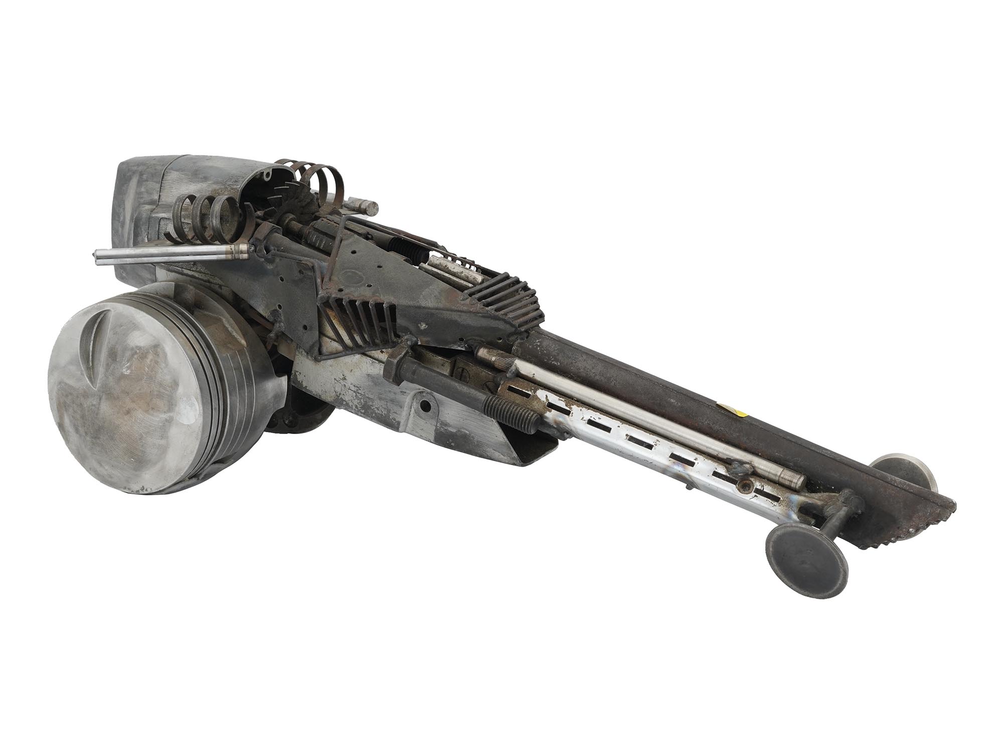 FUNNY CAR ASSEMBLAGE SCULPTURE BY DANIEL FIORDA PIC-